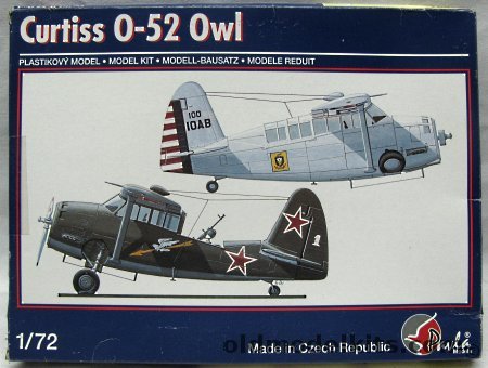 Pavla 1/72 Curtiss O-52 Owl - Soviet or USA, 72031 plastic model kit
